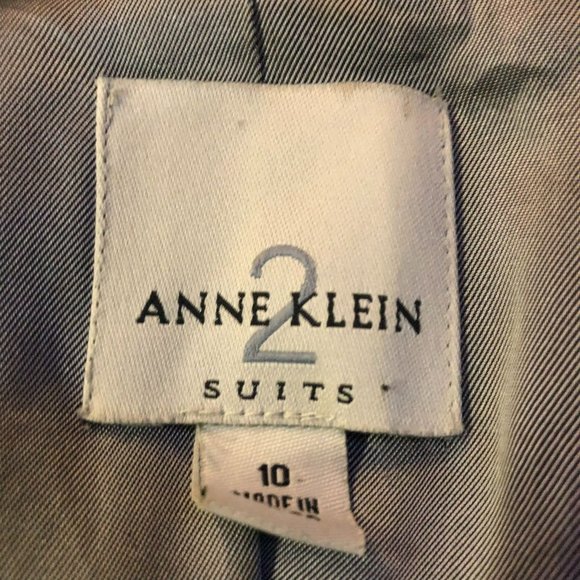 Anne Klein Blazer Womens 10 Used Pinstripe - Picture 9 of 16